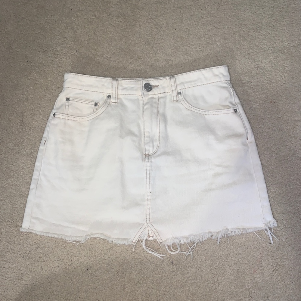 BDG urban outfitters white denim skirt